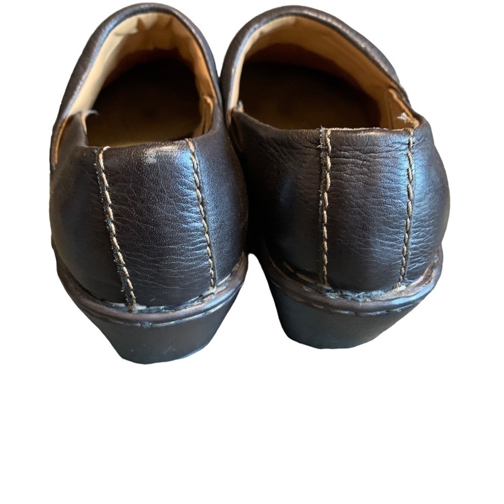 BROWNS Landing Patsy Womens Size 11 Brown Leather Slip On Mules Clogs Shoes - Picture 5 of 6